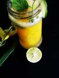 Sweet and tangy mango Lemonade🍹jar