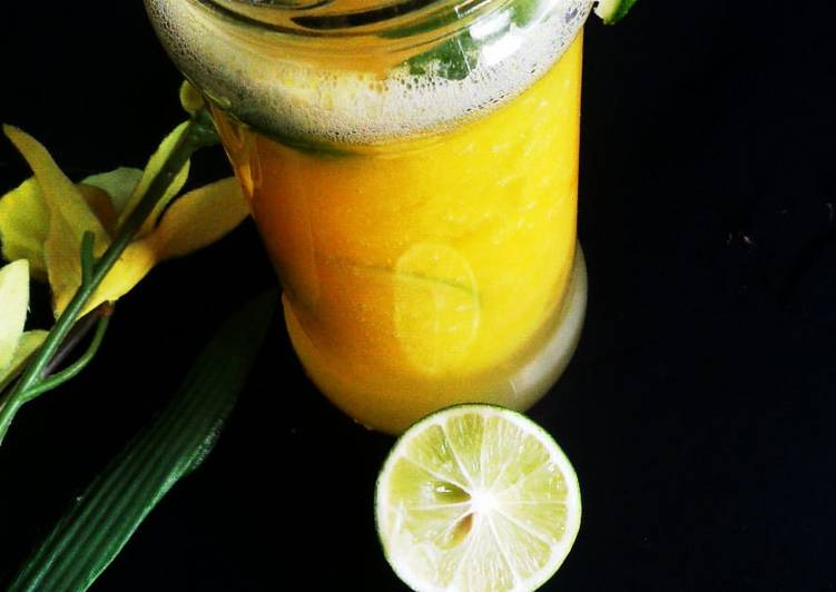 Recipe of Ultimate Sweet and tangy mango Lemonade????jar