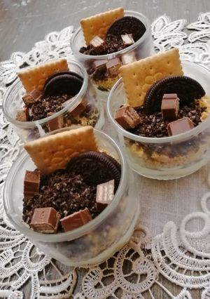 صورة لوصفة حلى الاوريو بالبسكويت