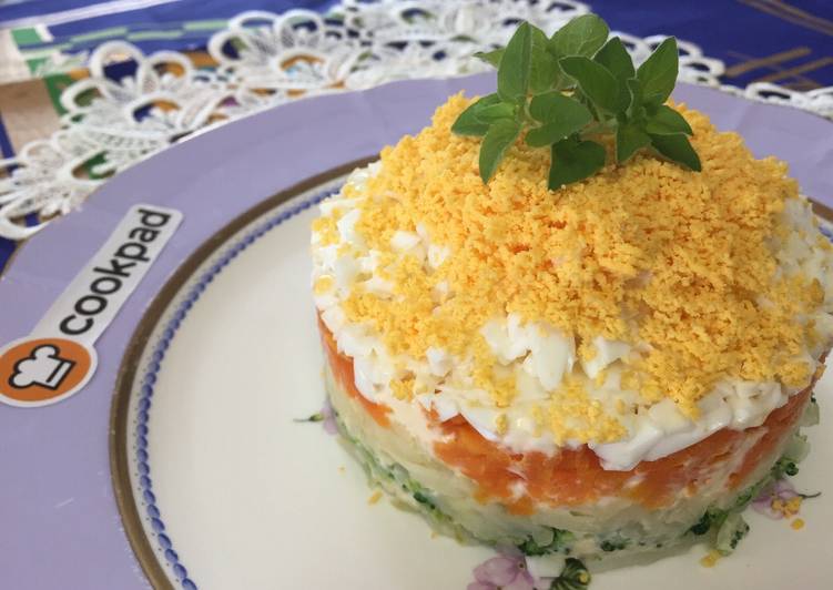 Potato Salad Cake Recipe By Aunty Eiko S International Cuisine Experience Cookpad