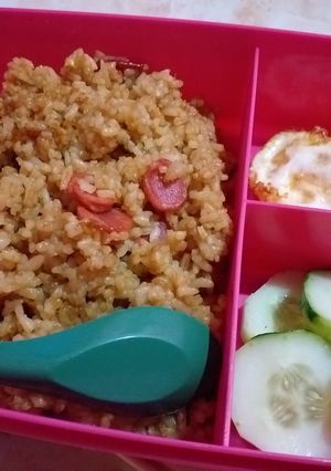 Foto resep Nasgor sosis telur