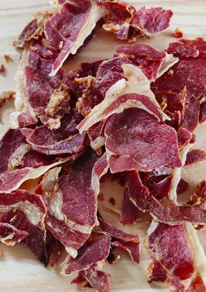 Foto principal de Jamón crujiente para sopas, cremas o ensaladas (microondas)