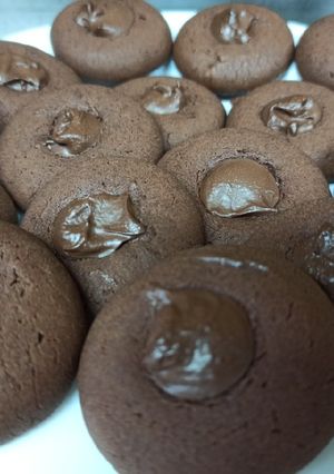Una foto de Galletas de crema de cacao