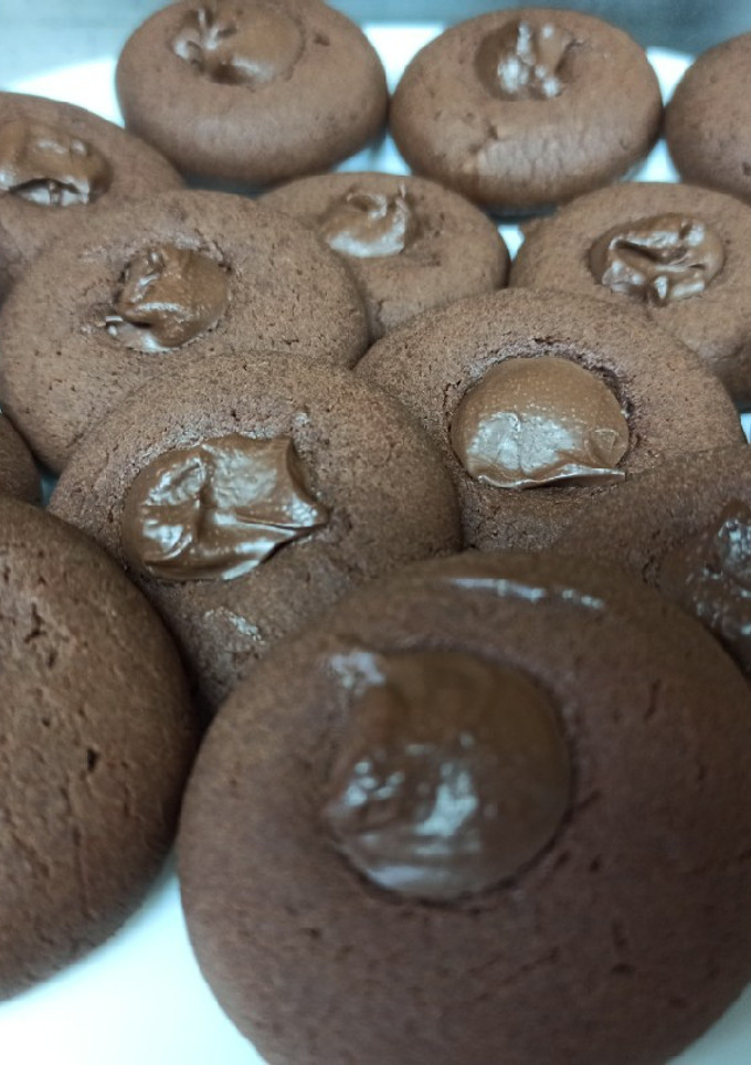 Una foto de Galletas de crema de cacao