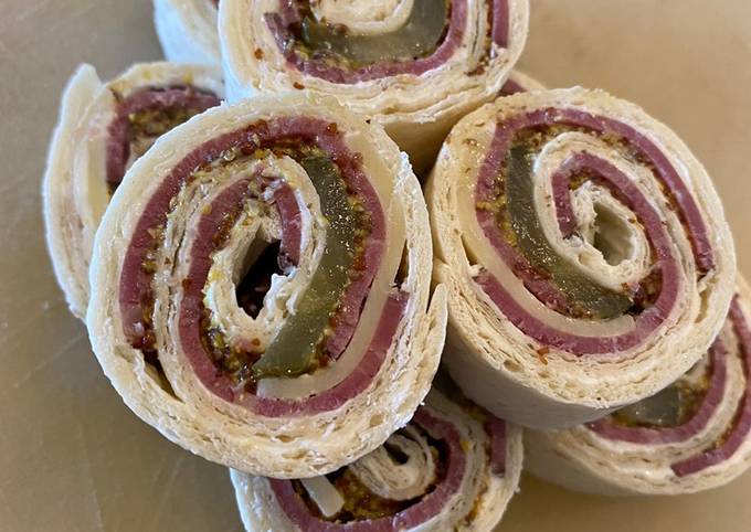 Recipe of Homemade Pastrami & Swiss Pinwheels