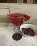 Margarita en frape de fresa