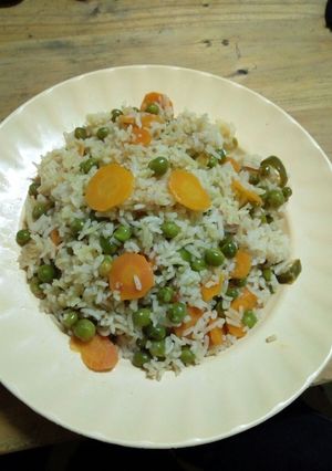 A picture of Vegetable rice.