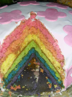 Una foto de Torta arcoiris
