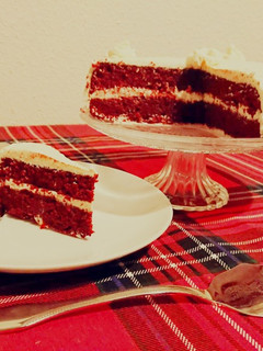 Una foto de Red Velvet Cake (sin gluten y sin azúcar)