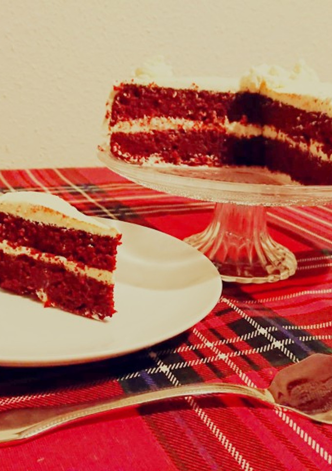 Una foto de Red Velvet Cake (sin gluten y sin azúcar)