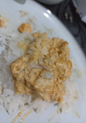 Una foto de Strogonoff de pollo pocos ingredientes