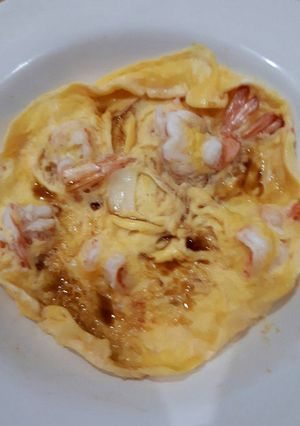 รูปของ ไข่เจียวกุ้ง ไมโครเวฟ