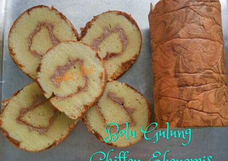 Bolu gulung chiffon ekonomis