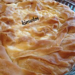 A picture of Grandma’s Pasta and Cheese Pie.