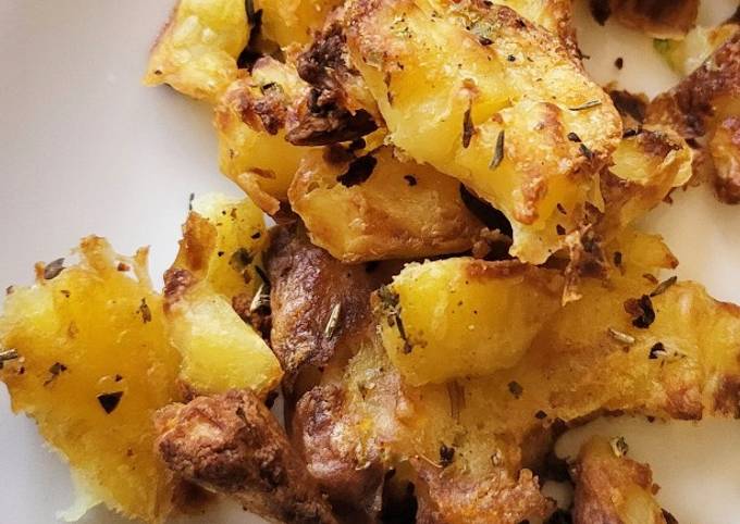 Crushed New Potatoes, Recipe