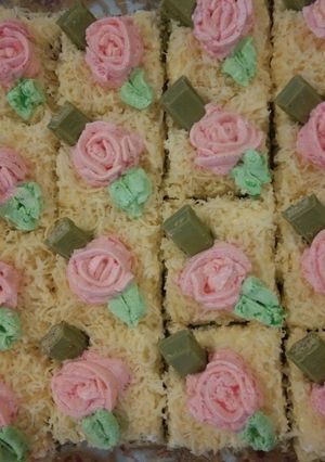 Foto resep Cake potong green tea