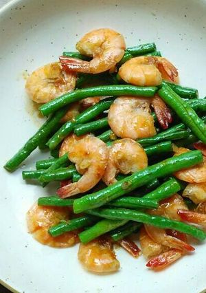 Foto resep Udang dan Kacang Panjang