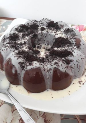 Foto resep Silky Puding Coklat with Fla