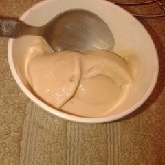 A picture of 3 ingredient coffee ice cream.