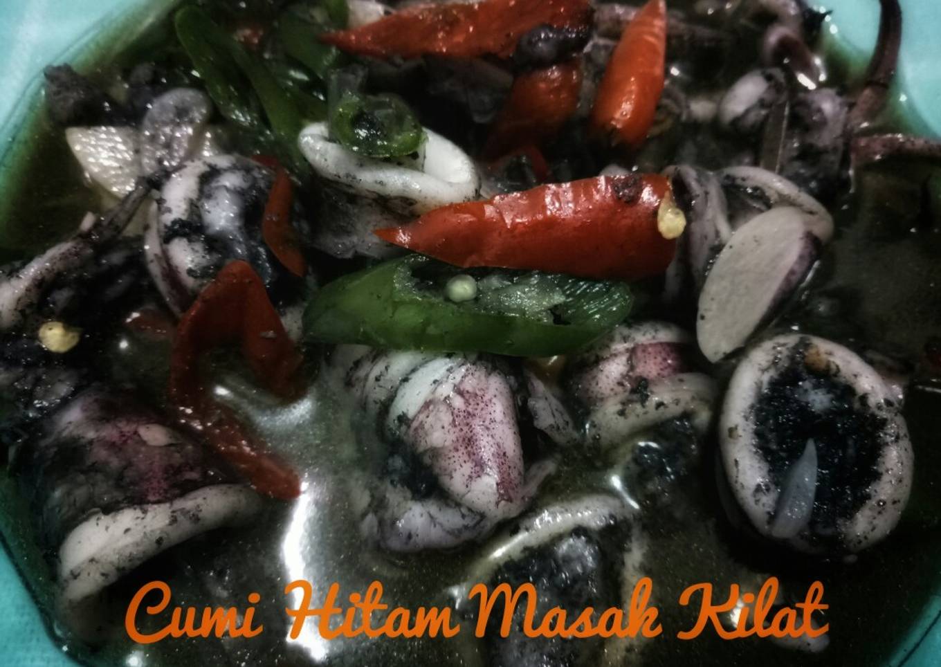 Masak cumi hitam dengan cepat