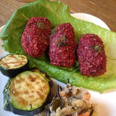 A picture of Red Beet Falafel.