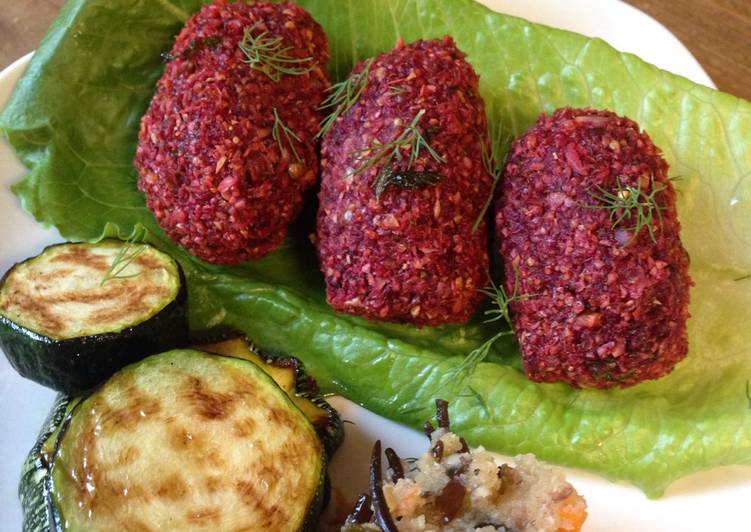 Steps to Prepare Quick Red Beet Falafel