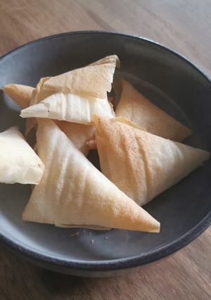 Une photo de Bricks feta et miel à l'air fryer