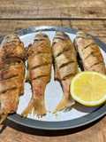 Deep fried red mullet