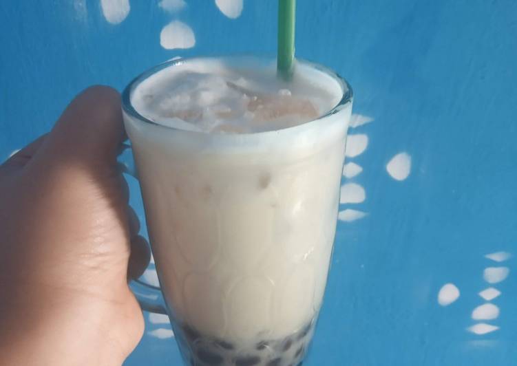 Resep Boba tea milk homemade 😍 yang Lezat Sekali