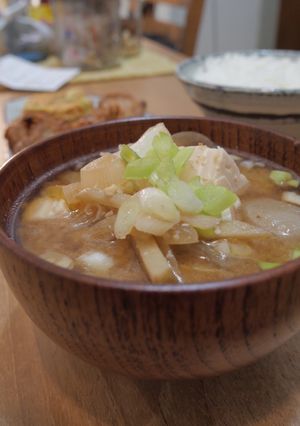 日款家庭味增湯 的食譜成品照片