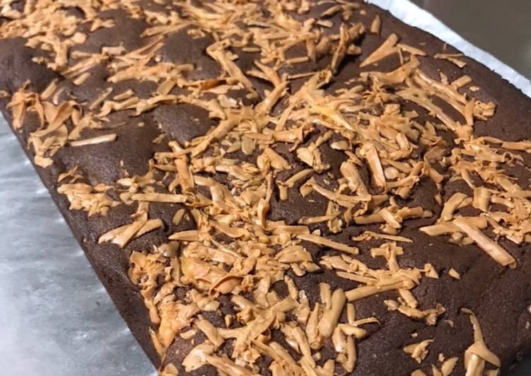 Recipe of Award-winning Dark Choc Almond Brownies with Cheese Toppings