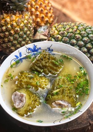 Hình của món Canh Khổ Qua Nhồi Chả Cá.