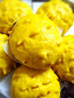 南瓜刺蝟饅頭 的食譜成品照片