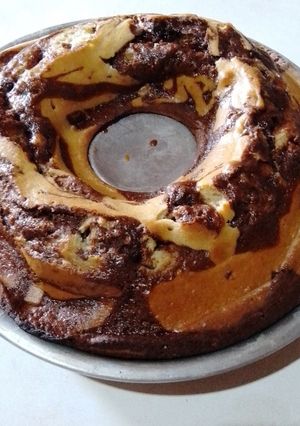 Una foto de Bizcochuelo marmolado (Súper fácil)