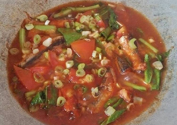 Bahan Membuat Sarden Mix Sawi, Enak