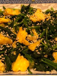 A picture of Spinach and Egg Stir-Fry.