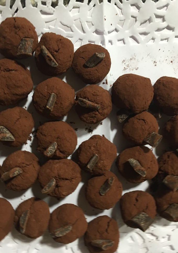 Una foto de Bolitas de chocolate