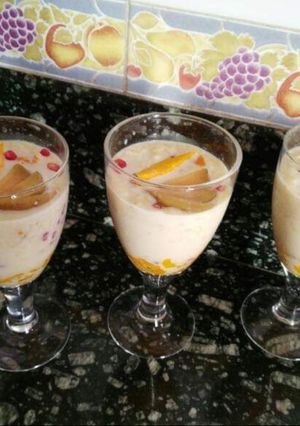 A picture of Fruity milk custard.