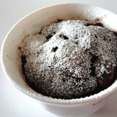 A picture of The 5min Chocolate Mug Cake - Microwave recipe.