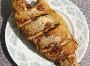 Hình của món Cá chiên xù.