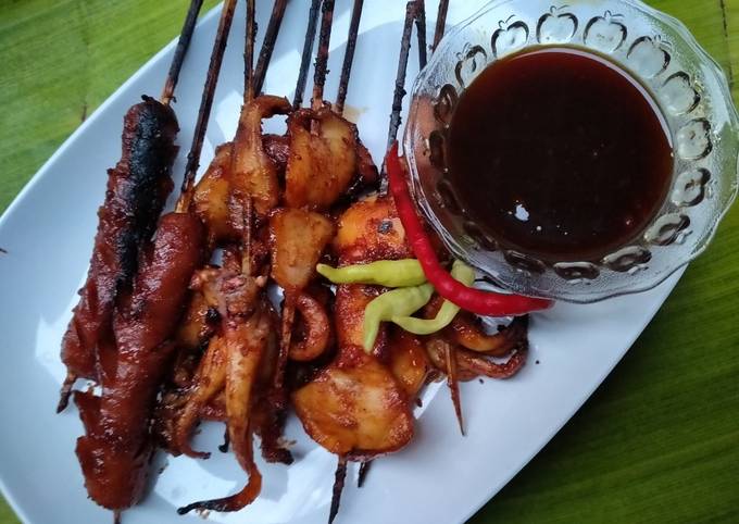 Ternyata ini lho! Bagaimana cara buat Cumi &amp; Sosis Bakar Saos Madu yang menggugah selera