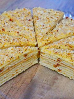 Фото Торт без выпечки на сковороде.