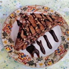 A picture of Eggless chocolate waffles (Dessert).