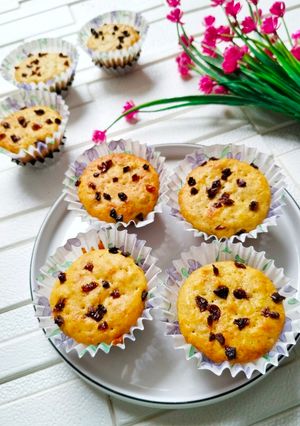 Foto resep Muffin Pisang Topping Cranberry