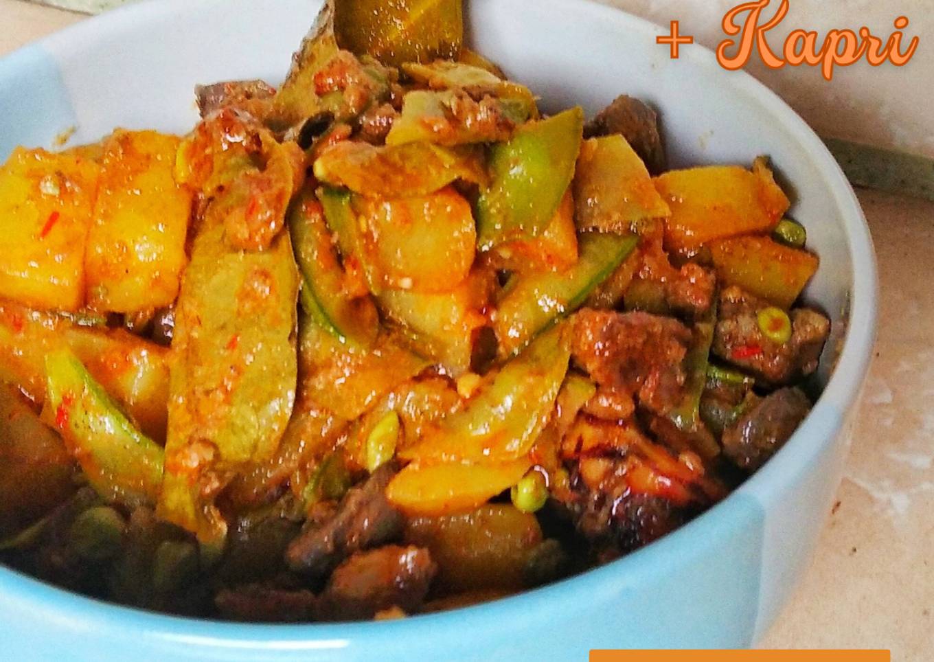 13a. Sambel Goreng Ati Ampela + Kapri