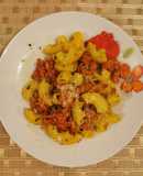 Fideos con Salchicha Huachana