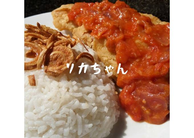 Cara membuat Telur geprek sambal tomat Cara membuat Telur geprek sambal tomat