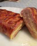 Pastel de carne con queso y bacon al horno