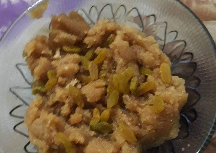 Recipe of Super Quick Homemade Suji or wheat flour mix tasty Halwa