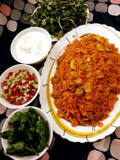 عکسی از دستور دمپخت مرغ و باقالی